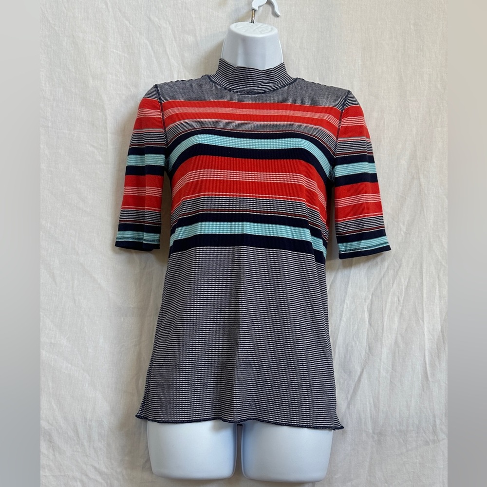 Striped color block top Size L